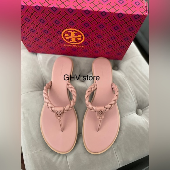 Tory Burch Braided Benton Thong Sandal - Picture 2 of 4